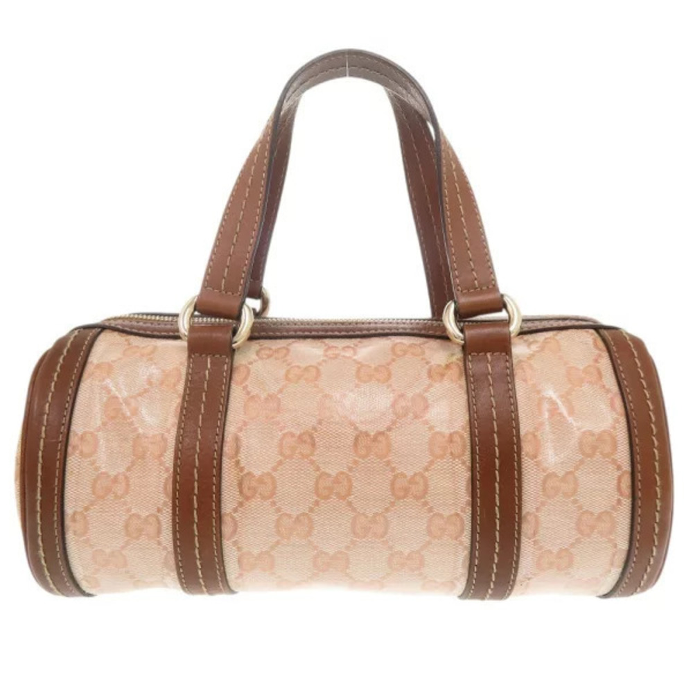 Gucci Pink Handbag Beige Duchess GG Crystal Brown